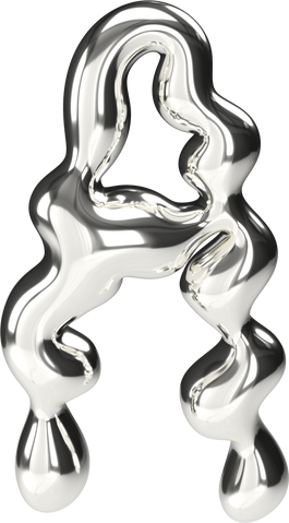3D Silver Chrome Letter A