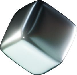 3D Chrome Cube